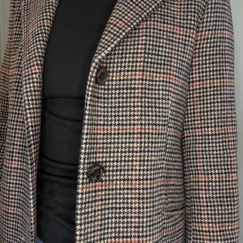 Lauren Ralph Lauren plaid Pea coat size 2 - Picture 10 of 15